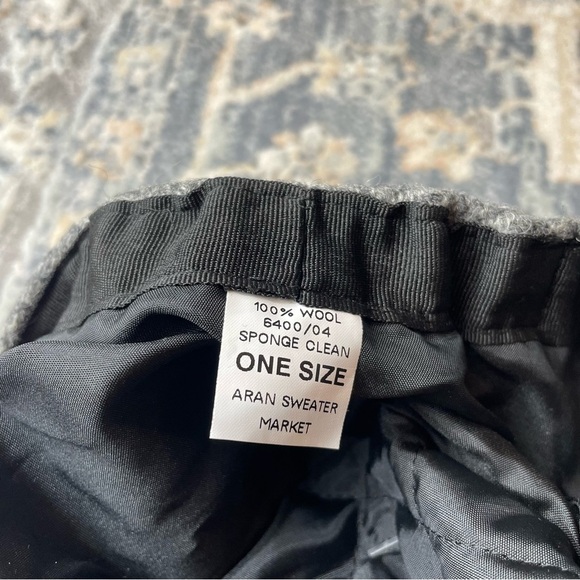 Gray Wool Flat Cap Kids - Picture 5 of 6